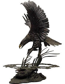 бронза композиция Орел на охоте