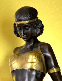 бронза египетская танцовщица антиквариат