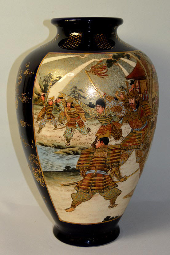 японская старинная фарфоровая ваза САЦУМА, 1860-80-е гг.