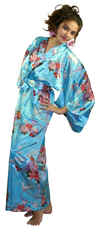 халат-кимоно ОЧАРОВАНИЕ ЦВЕТОВ, сделано в Японии