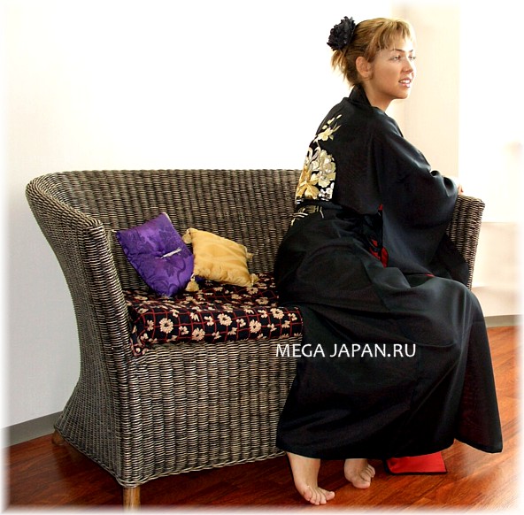 женский халат-кимоно с вышивкой и подкладкой - красивая одежда для дома