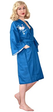 халатик- кимоно с вышивкой и подкладкой, сделано в Японии