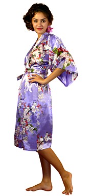 кимоно мини из иск.шелка, сделано в Японии