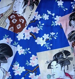  рисунок ткани женского халат-кимоно, Mega Japan, японский инернет-магазин